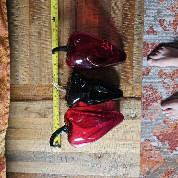 Glass peppers hand blown - Picture 9 of 10